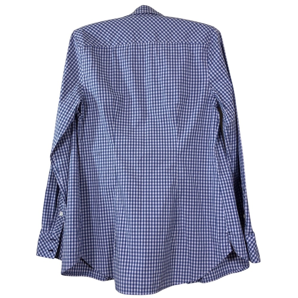 Vineyard Vines Button Up Size 0 Classic blue white‎ gingham top blouse - Picture 2 of 11